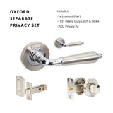 Zanda Oxford - Brushed Nickel / Chrome Plate - Just Doors QLD
