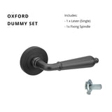Zanda Oxford - Matt Black Door Handles - Just Doors QLD