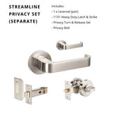Zanda Streamline - Brushed Nickel - Just Doors QLD