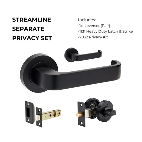 Zanda Streamline - Matt Black - Just Doors QLD
