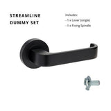 Zanda Streamline - Matt Black - Just Doors QLD