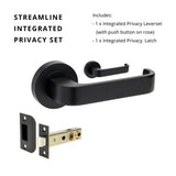 Zanda Streamline - Matt Black - Just Doors QLD