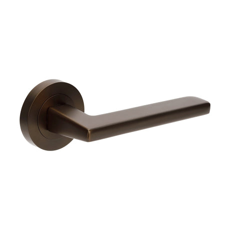 Zanda Vector - Ember Bronze Door Handles - Just Doors QLD