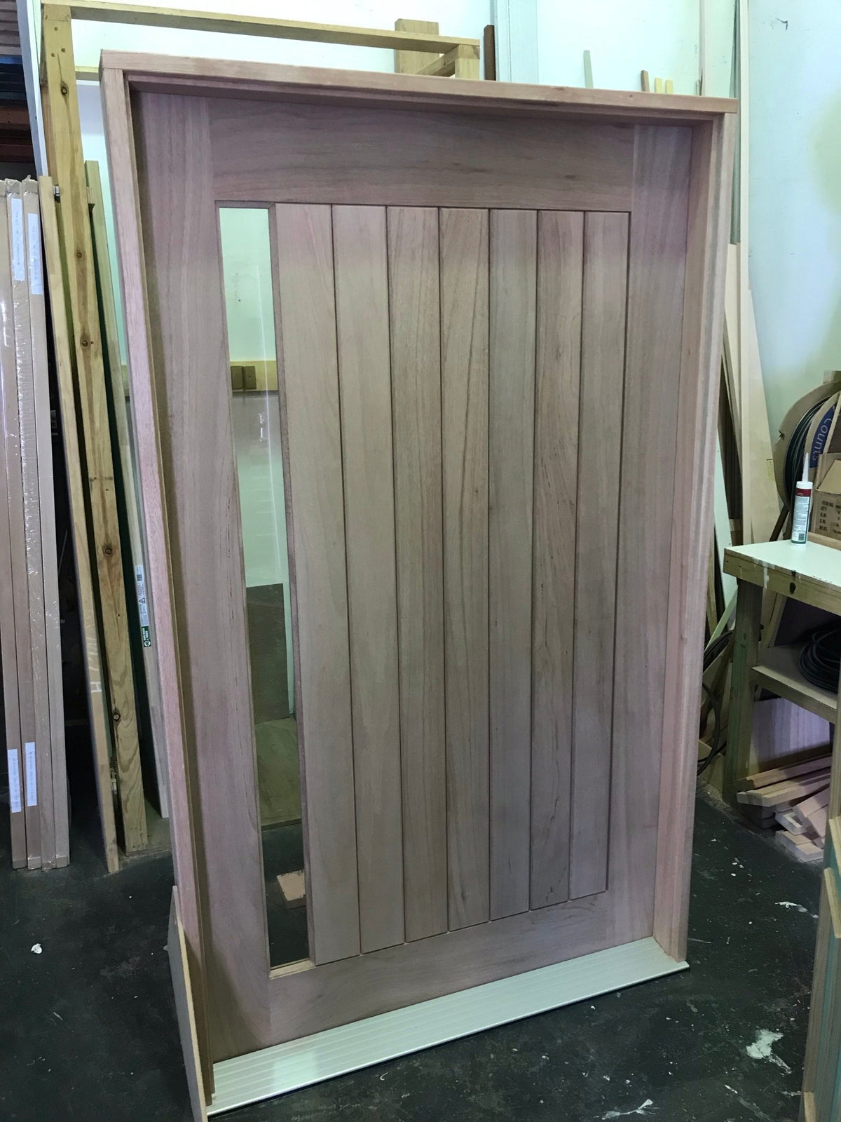 1L Vertical Plank Pre hung options 2040/2340 - Just Doors QLD