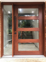 4-Lite B 1200 x 2040 x 40mm Horizontal Large Door & Frame Package - Just Doors QLD