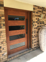 4-Lite B 1200 x 2040 x 40mm Horizontal Large Door & Frame Package - Just Doors QLD