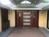 4-Lite B 1200 x 2040 x 40mm Horizontal Large Door & Frame Package - Just Doors QLD