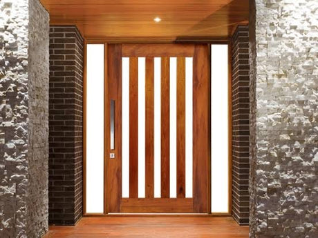 5VL 1200 x 2040 x 40mm Vertical Large Door & Frame Package - Just Doors QLD