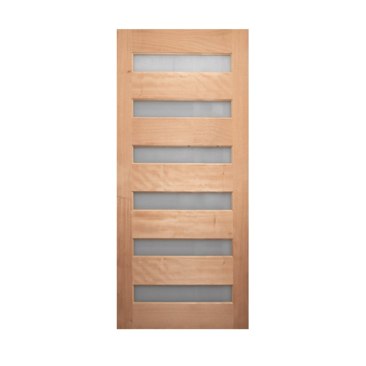 6 Lite Horizontal Timber Door - Just Doors QLD