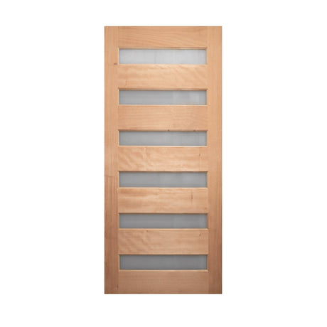 6 Lite Horizontal Timber Door - Just Doors QLD