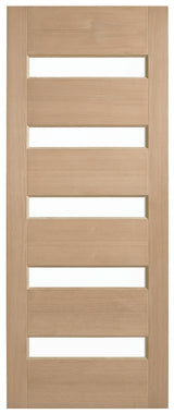Corinthian Blonde Oak AWO 52G Horizontal Glazed Timber Door