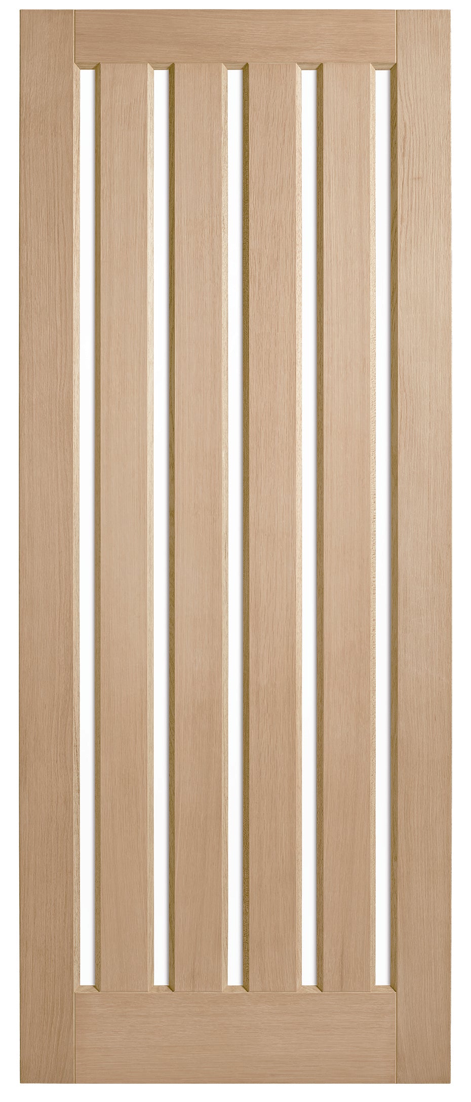 Corinthian Blonde Oak AWO 5VG Vertical Glazed Timber Door