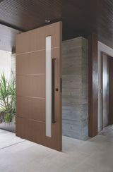 AH Aluminium Insert Solid Core Timber Door - Just Doors QLD