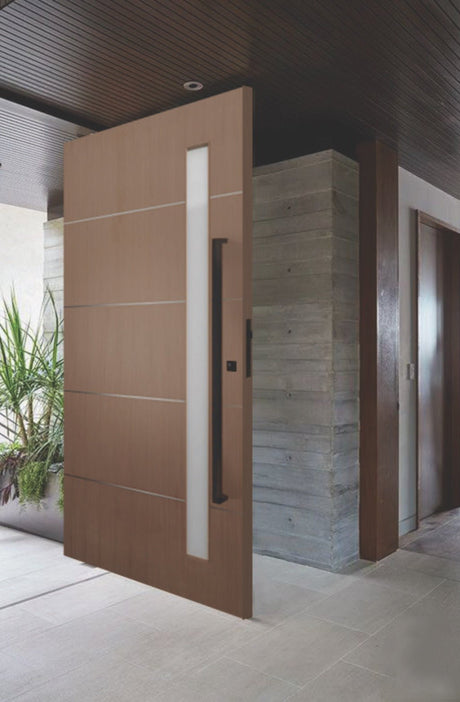 AH Aluminium Insert Solid Core Timber Door - Just Doors QLD