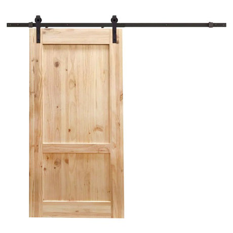 B10 - Low 2 panel barn door - Just Doors QLD