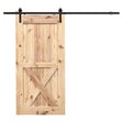 B7 - X Brace bottom panel barn door - Just Doors QLD