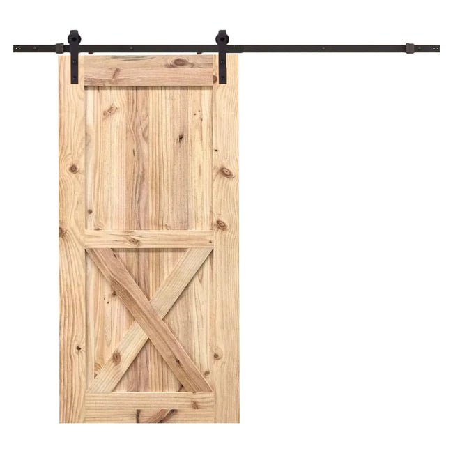 B7 - X Brace bottom panel barn door - Just Doors QLD