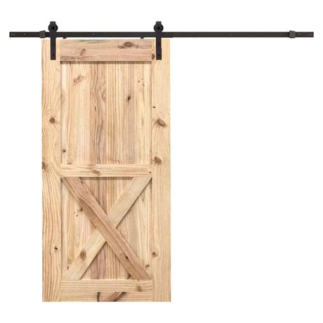 B7 - X Brace bottom panel barn door - Just Doors QLD