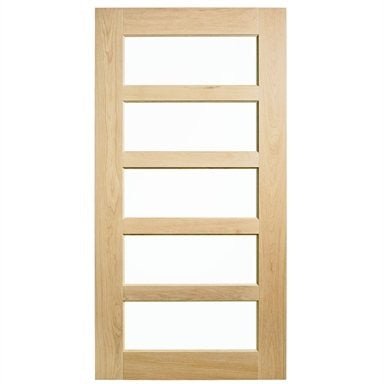 Corinthian Blonde Oak AWOWS 5G 1200 x 2040 x 40mm Large Door & Frame Package - Just Doors QLD