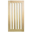 Corinthian Blonde Oak AWOWS 5VG 1200 x 2040 x 40mm Large Door & Frame Package - Just Doors QLD