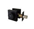 D1- Astor Matte Black Slimline Square Single Cylinder Deadbolt - Just Doors QLD
