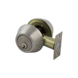 D6- Single Cylinder Brushed Nickel Deadbolt - Just Doors QLD
