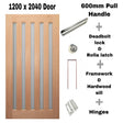 Door Package 1 - 5 lite vertical - Just Doors QLD