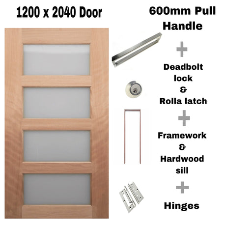 Door Package 3- 4LB horizontal - Just Doors QLD