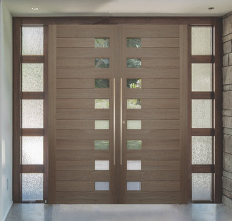 H7/H8 Solid Meranti Glass Panel Door - Just Doors QLD