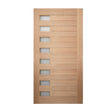 H7/H8 Solid Meranti Glass Panel Door - Just Doors QLD