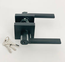 Load image into Gallery viewer, L4- Vienna Matte Black Entrance lever