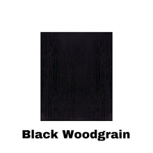 Load image into Gallery viewer, Black 1 lite Vertical 820 x 2040 x 40 Fibreglass Door (BLACK woodgrain) INSTALLED PACKAGE