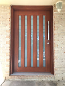 JDQ 5 Lite 1200x 2040 x 40 Vertical Door & Frame Package