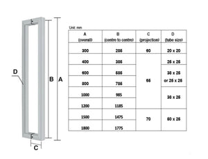 JD1- 1500mm brushed Stainless Steel Finish
