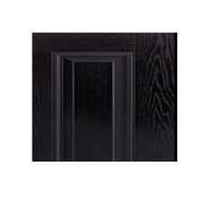 Load image into Gallery viewer, BLACK Franklyn 4 Panel 820 x 2040 Fibreglass Entrance door INSTALLED PACKAGE