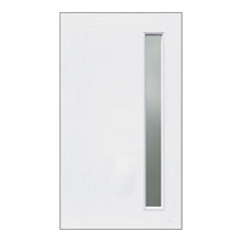 Load image into Gallery viewer, 1 lite Vertical 820 x 2040 x 40 Fibreglass Door (white woodgrain) INSTALLED PACKAGE