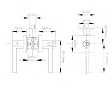 Load image into Gallery viewer, L4- Vienna Matte Black Entrance lever