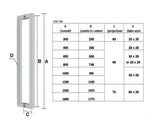 JD1- 1000mm brushed Stainless Steel Finish - Just Doors QLD