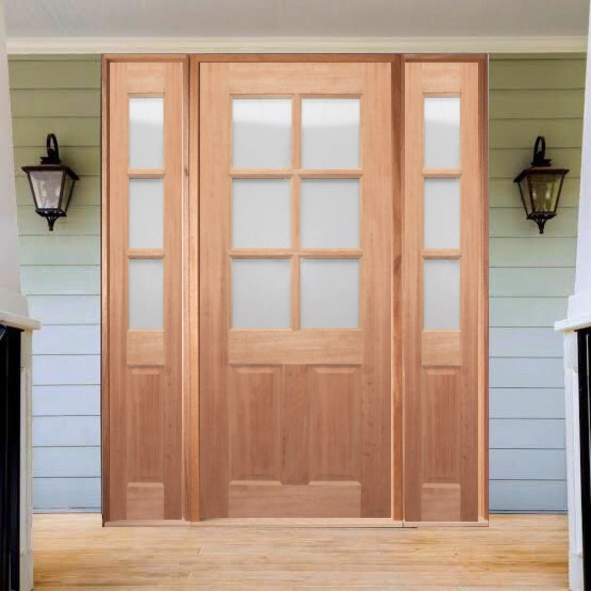 JDQ 6 lite half Panel Pre hung options - Just Doors QLD