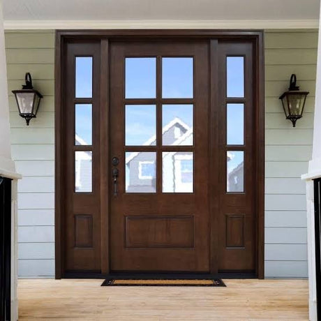 JDQ Half 6 lite Panel Door & Frame package - Just Doors QLD
