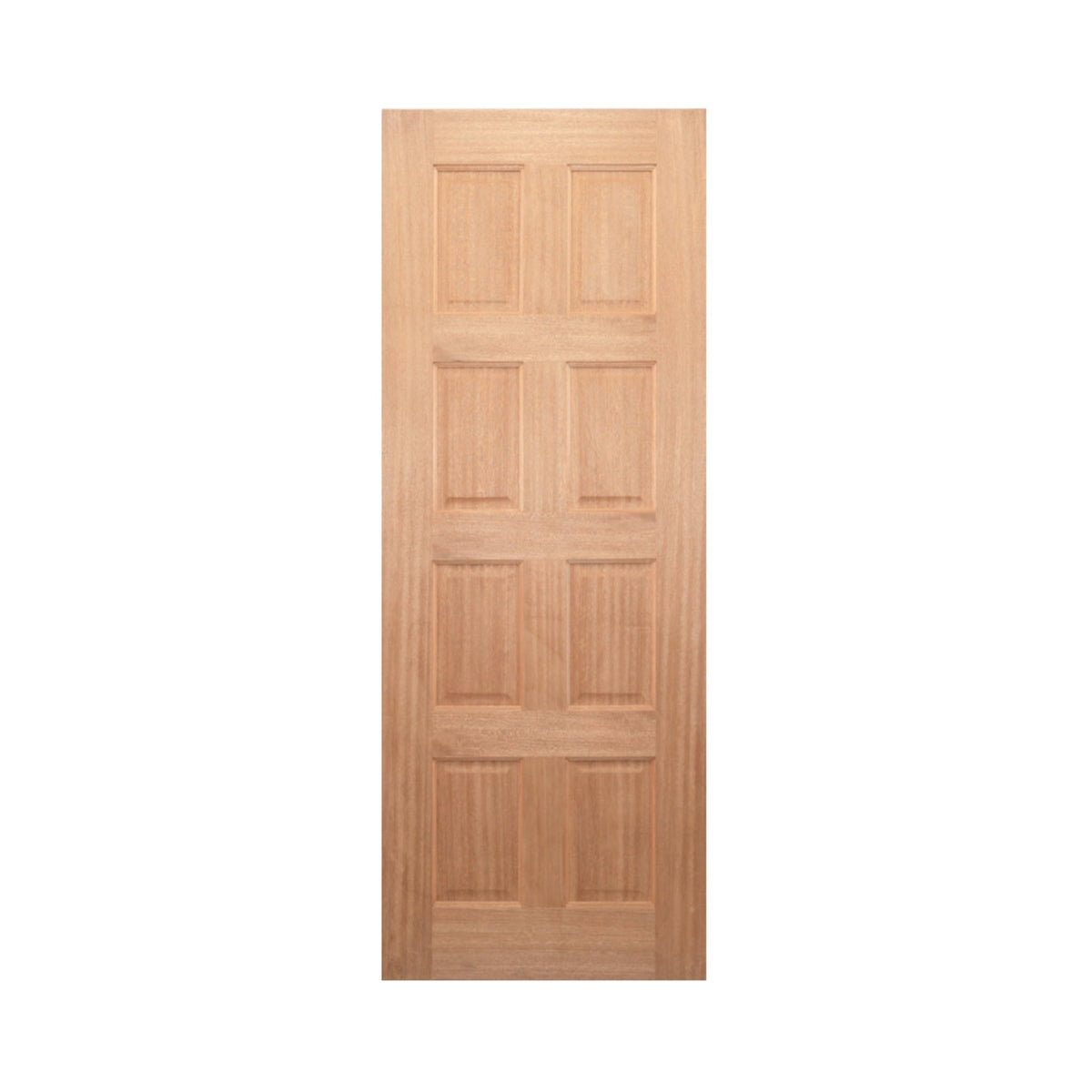 JDQ Solid 8 Panel Entrance Door INSTALLED PACKAGE - Just Doors QLD