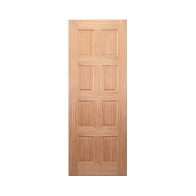 JDQ Solid 8 Panel Entrance Door INSTALLED PACKAGE - Just Doors QLD