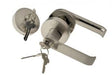 L1- Madison Lever Handle Set || ENTRANCE DEADBOLT COMBO || Satin Nickel - Just Doors QLD
