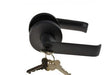 L1 - Madison Lever Handle Set || ENTRANCE || Matte Black - Just Doors QLD