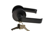 L1 - Madison Lever Handle Set || ENTRANCE || Matte Black - Just Doors QLD