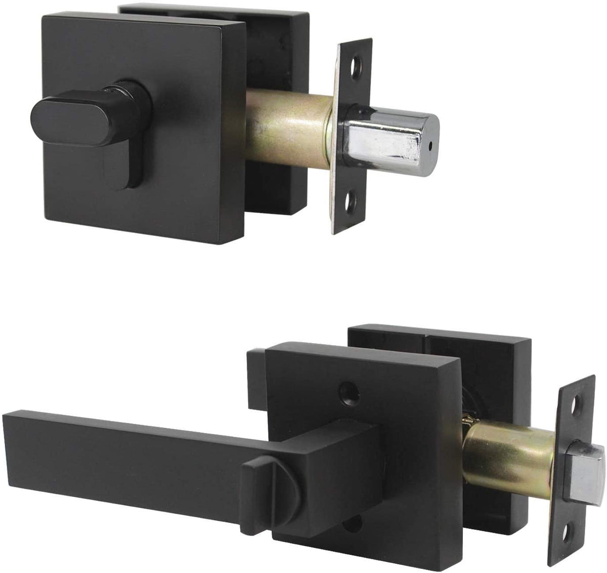 L2- Brooklyn Black Entrance key combo set - Just Doors QLD