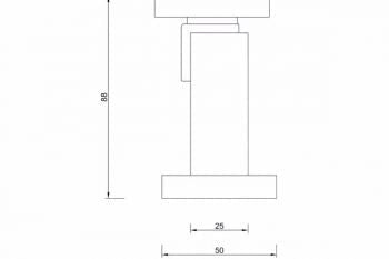 Magnetic Doorstop || SQUARE || Satin Nickel or Matte Black - Just Doors QLD