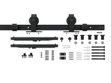 MB1- 8 lite Metal Barn Door - Just Doors QLD