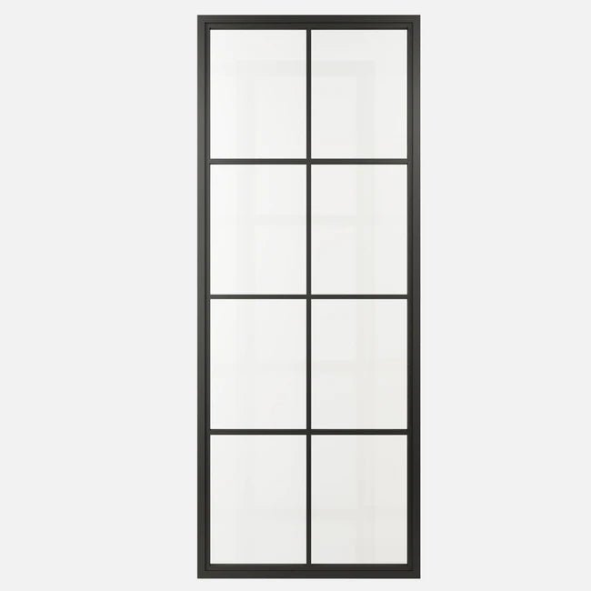 MB1- 8 lite Metal Barn Door - Just Doors QLD
