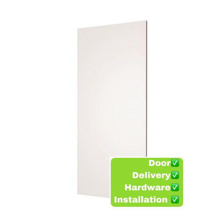 Plain Flush Internal Door PCMDF 2040 range installed package - Just Doors QLD